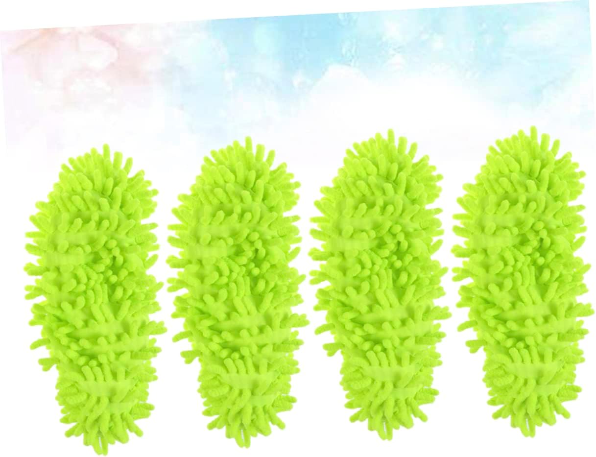 CALLARON Mop Caps Chenille Dust Mop Slippers 4 Pcs