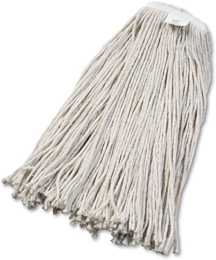 Boardwalk 2032CEA Cut-End Wet Mop Head Cotton White