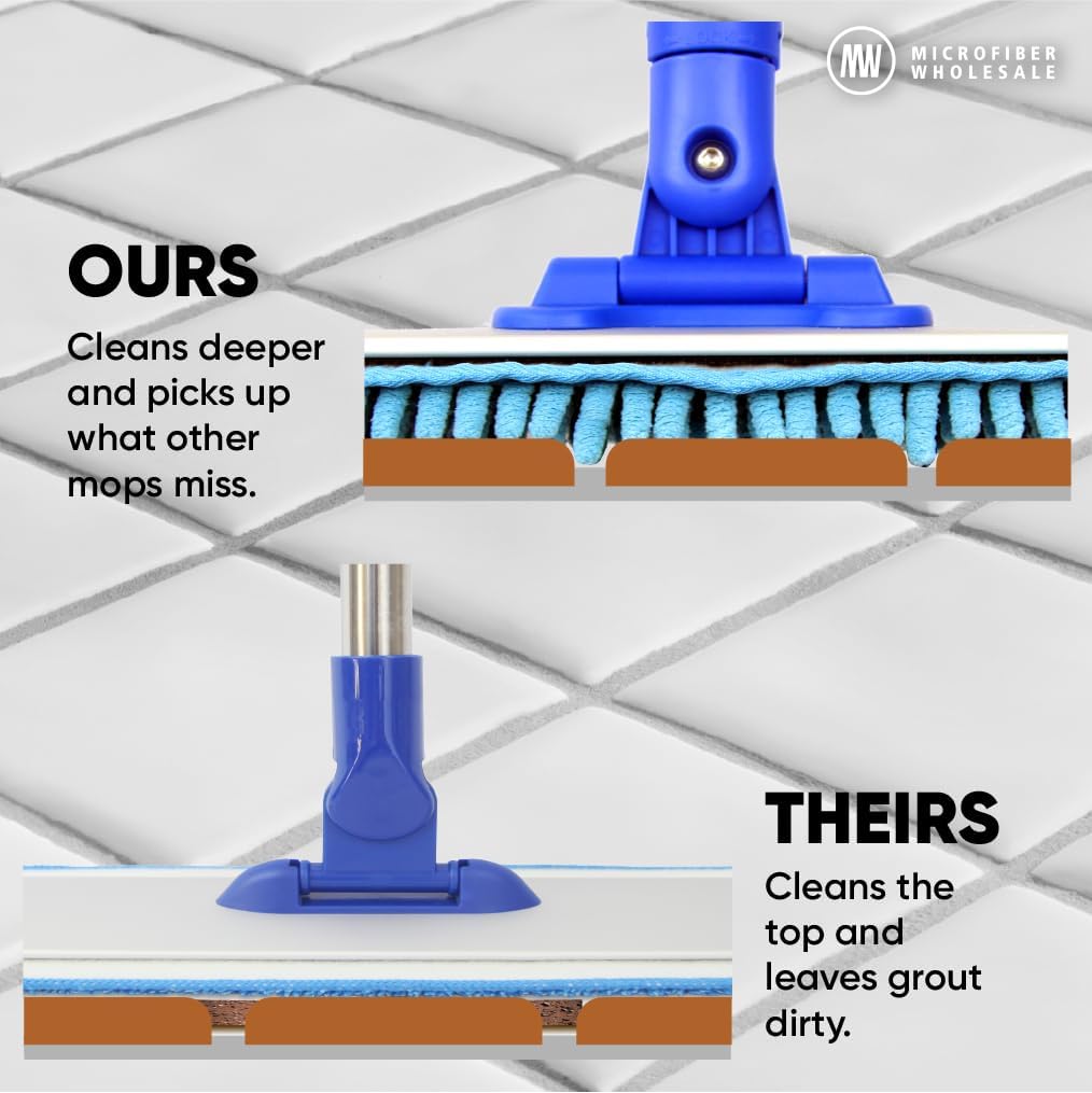 18 Microfiber Mop Pads - 2 Pack Reusable Replacement Heads
