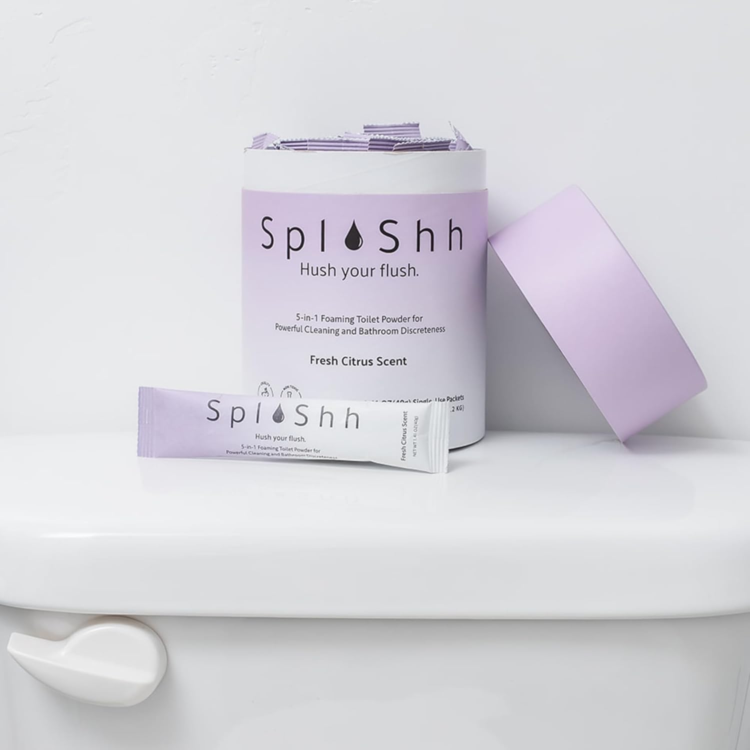 SplaShh 5 in 1 Toilet Cleaner 30 Powder Packets Eco-Friendly
