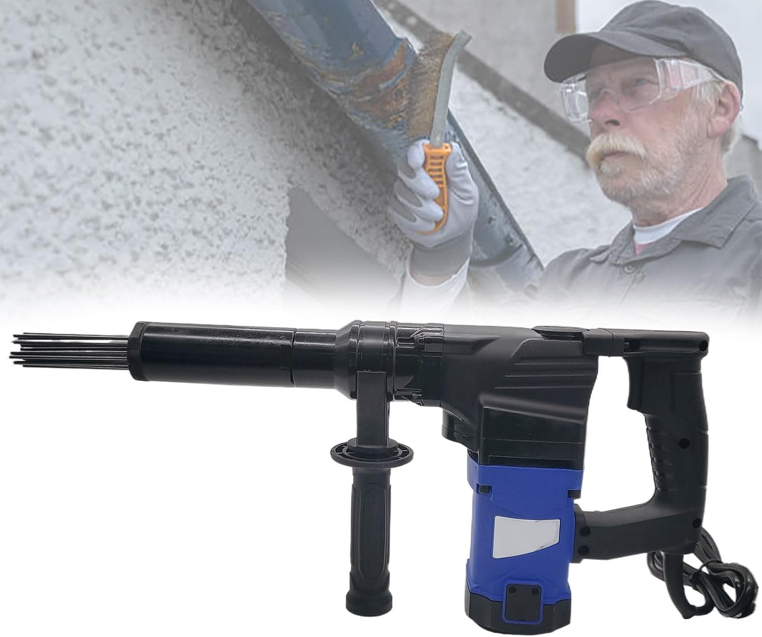 Beachtiful Electric Needle Scaler 1100W 4500bpm for Rust and Paint Removal