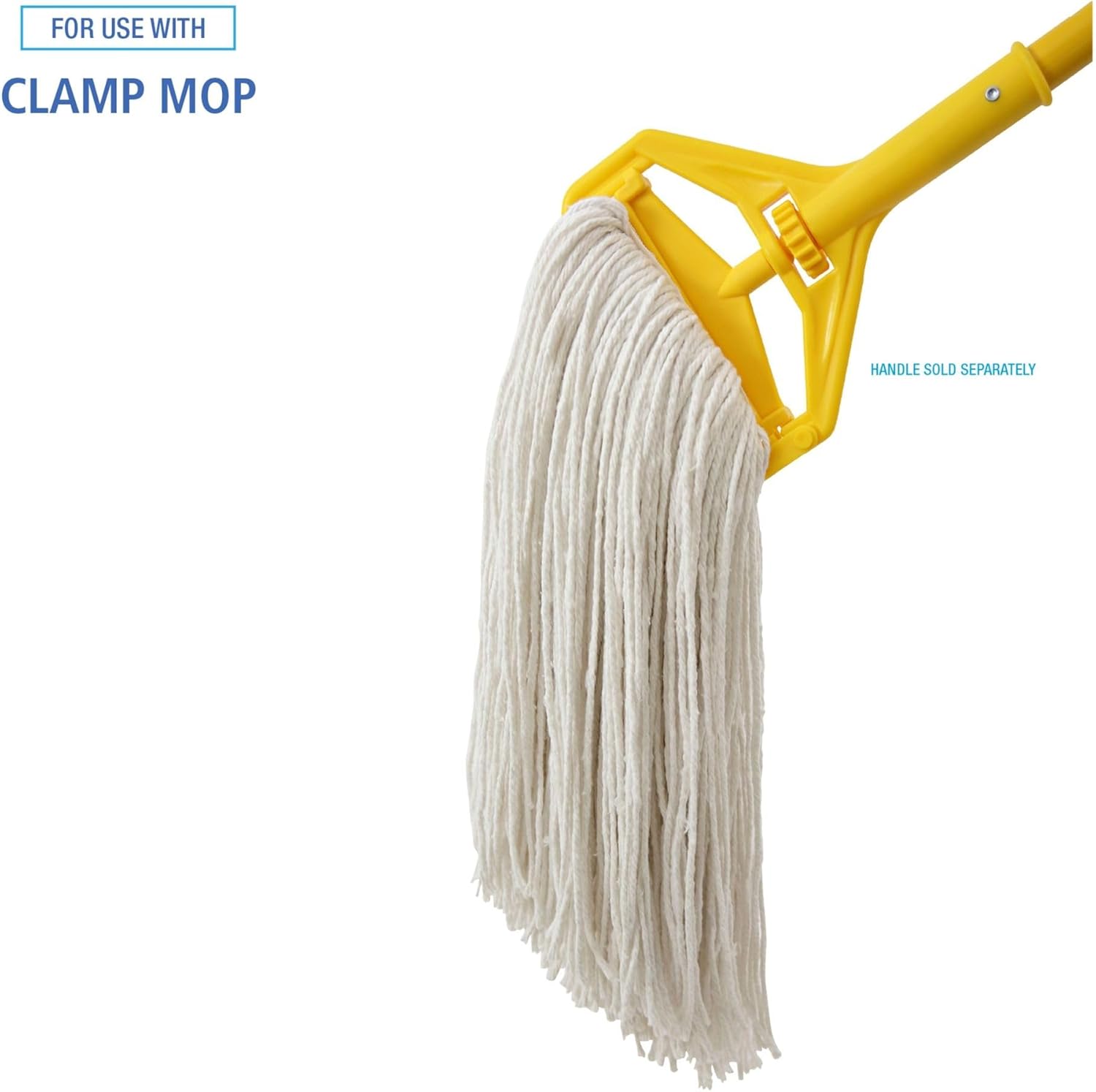 Boardwalk Premium Cut-End Wet Mop Heads 24oz White 12Carton