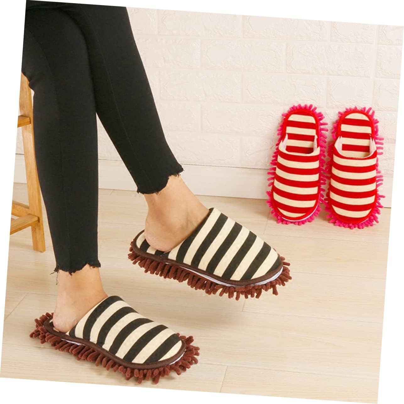 Chenille Cleaning Slipper Cover for Floor Mopping