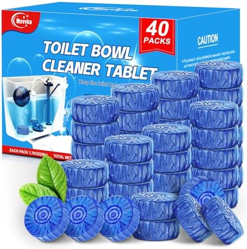 Msvvko Toilet Cleaner Tablets 40 Pcs Septic Safe