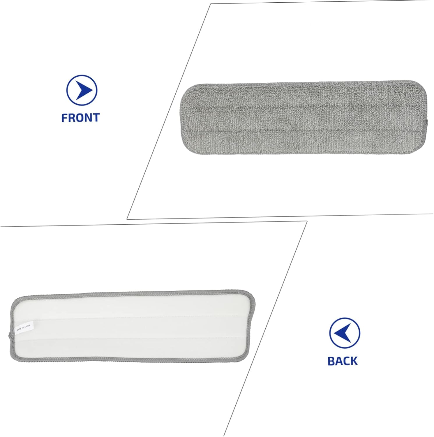 Minkissy 5 Pack Washable Microfiber Mop Pads