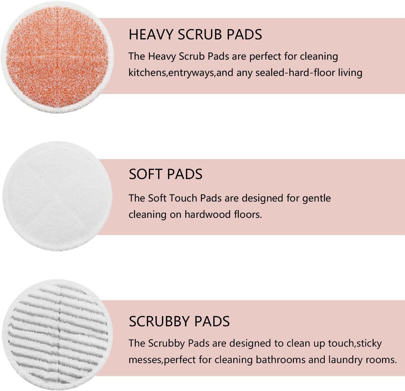 BeiLan Spin Wave Mop Pads Replacement 12Pack