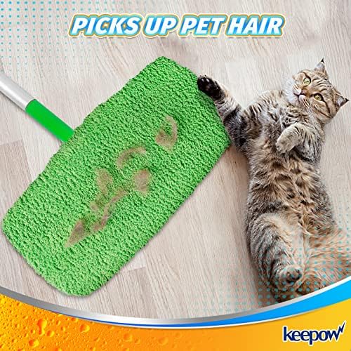 KEEPOW Reusable Microfiber Mop Pads 10 Pack