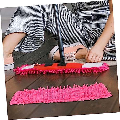 2Pcs Red Mop Cloth Replacement for Home Cleaning