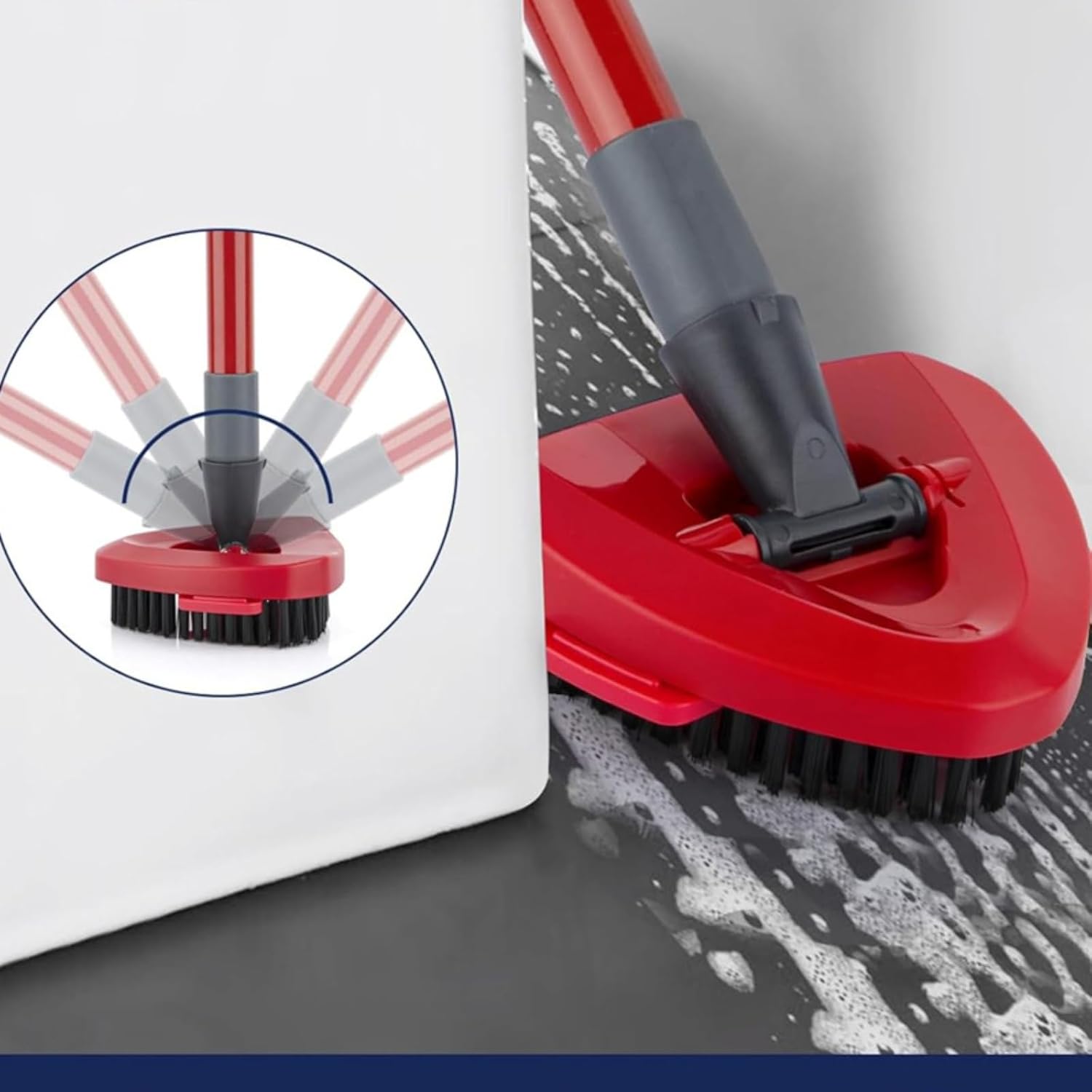 Tustao Spin Mop Replacement Head Base Scrub Brush for 2 Tank System