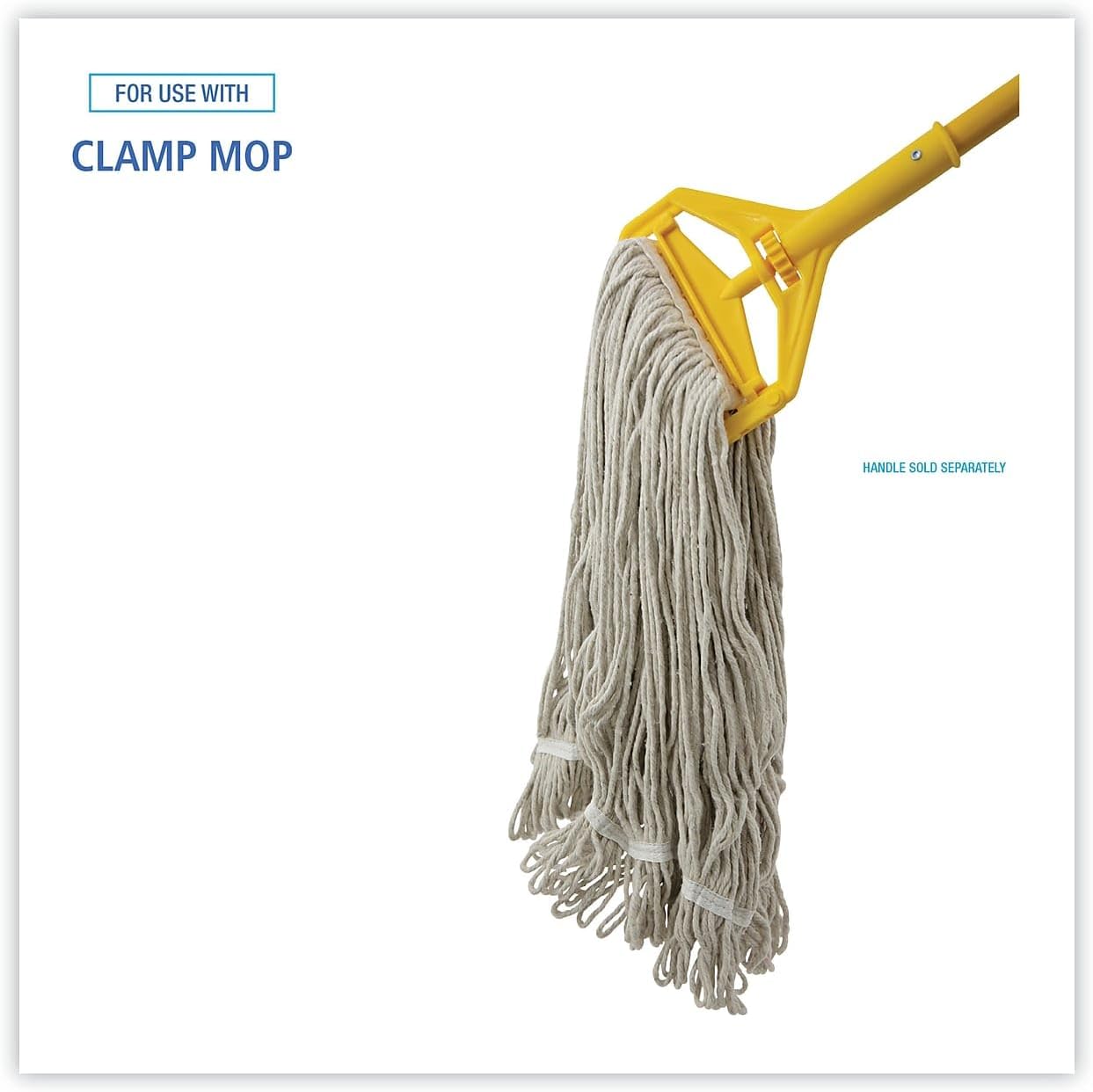 Boardwalk BWK424CEA 24 oz Cotton Pro Loop Wet Mop Head - White