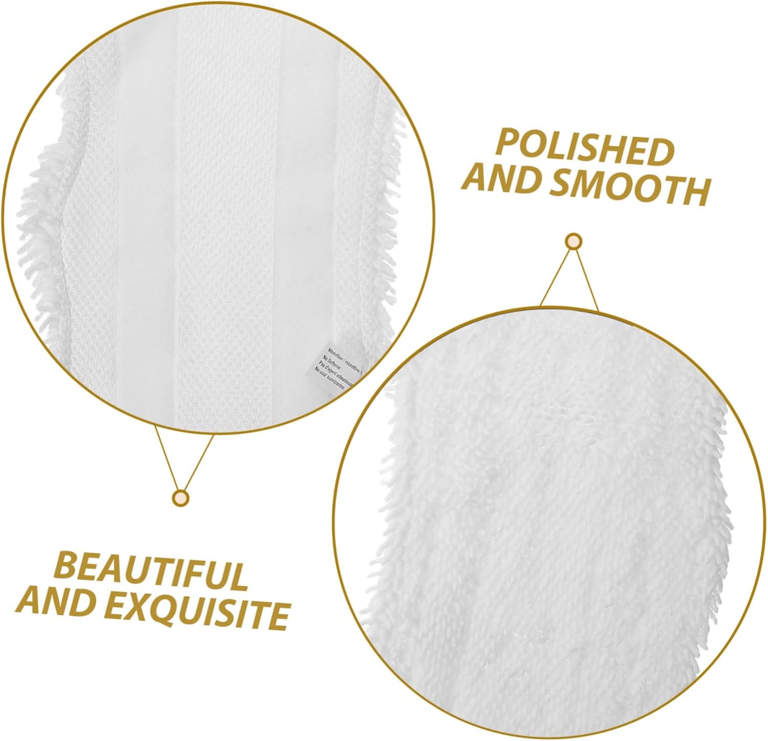 Ipetboom 2pcs Reusable Detachable Mop Pads