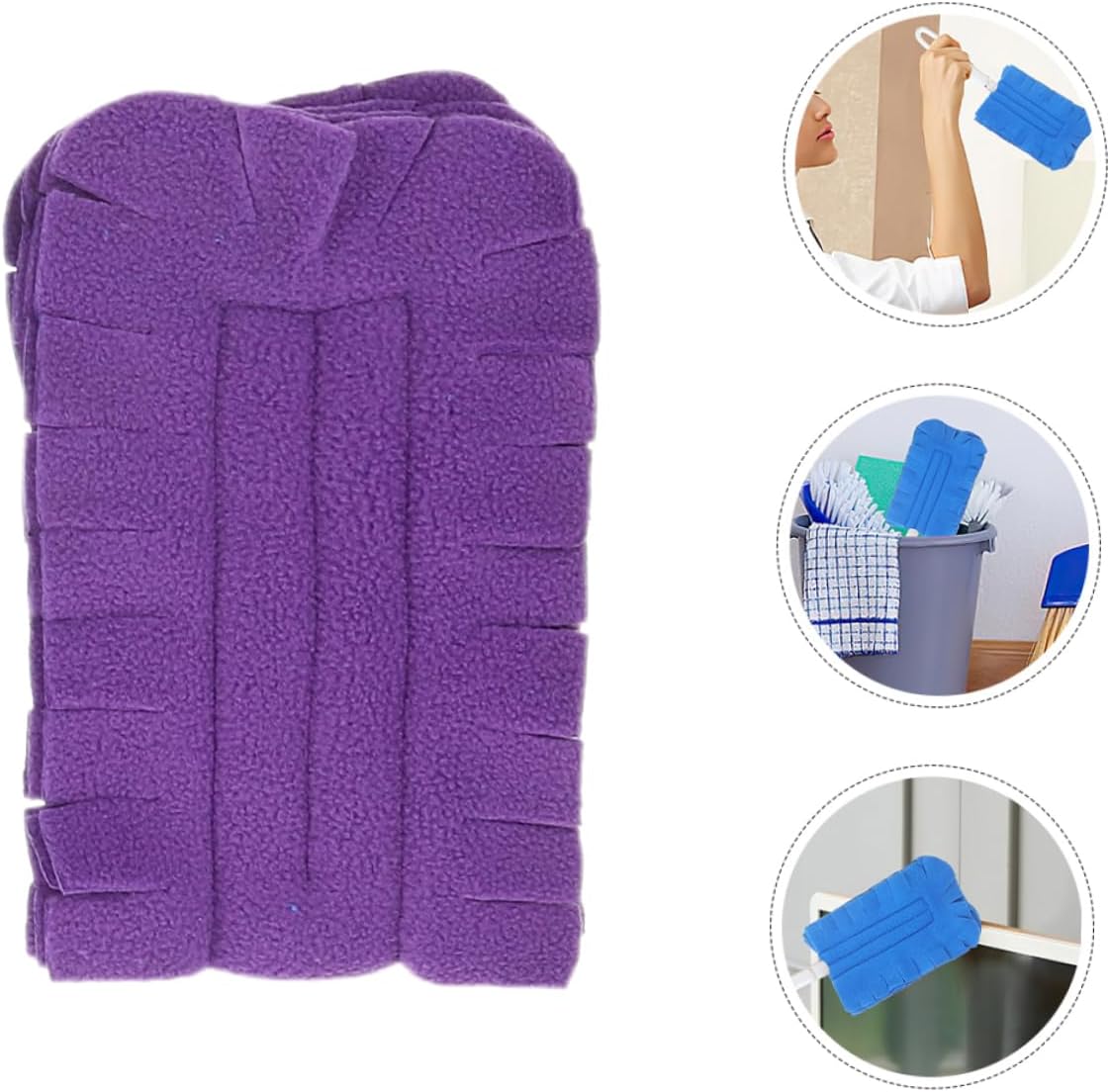6pcs Reusable Duster Heads for Multi-Surface Cleaning