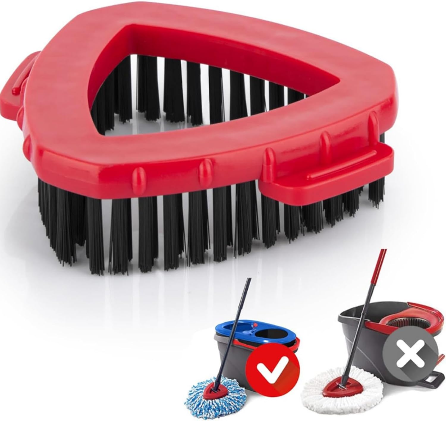 Tustao Spin Mop Replacement Head Base Scrub Brush for 2 Tank System