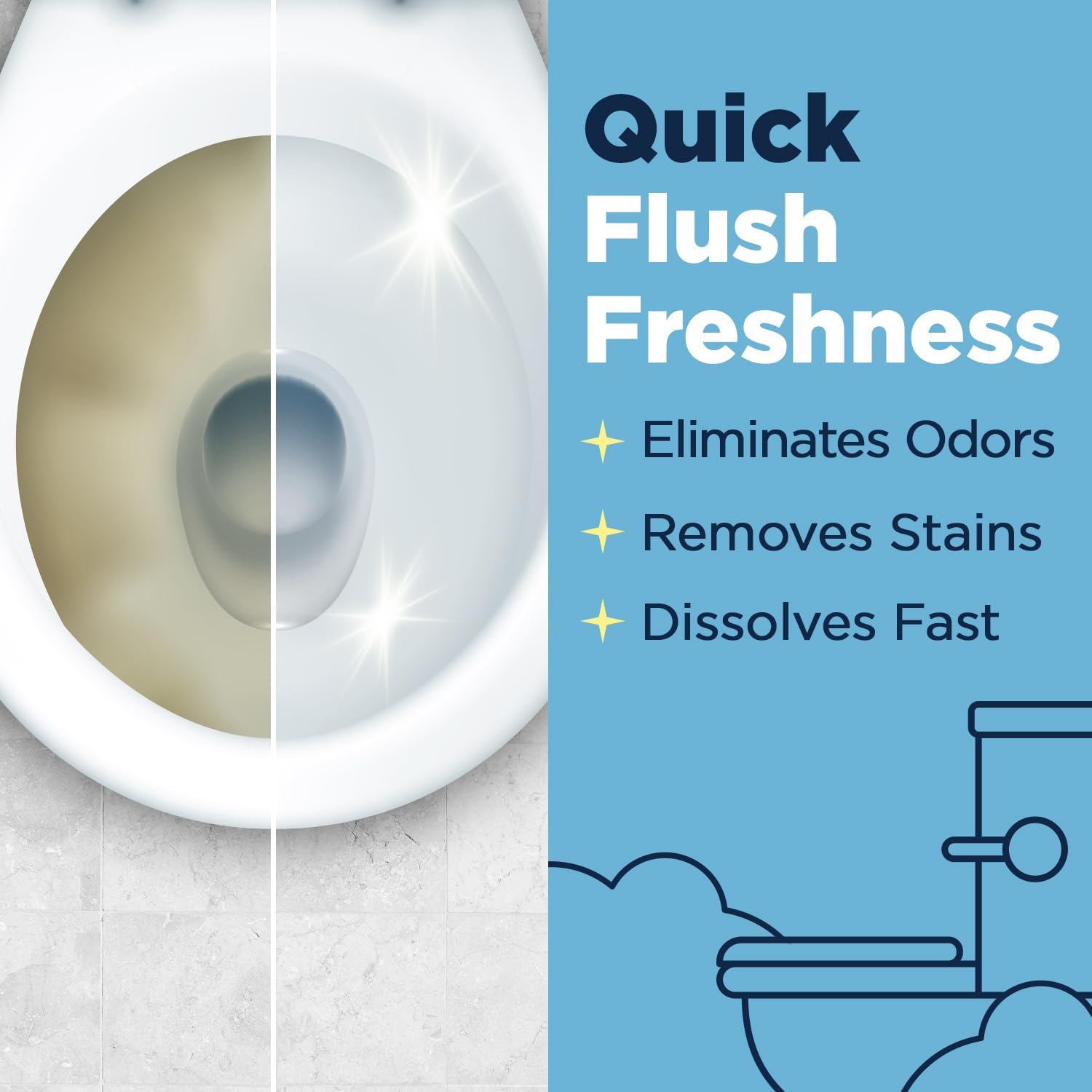 Nature Clean Non-Toxic Toilet Cleaner Strips 36 Count