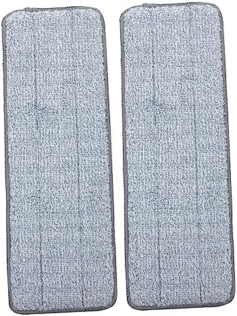 2 Pack Minkissy Mop Pads Wet Dry Cleaning Reusable Floor Mop Heads