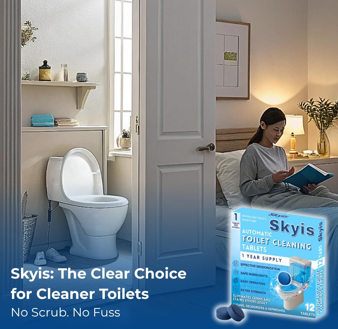 Skyis Automatic Toilet Bowl Cleaner Tablets 12 Pack
