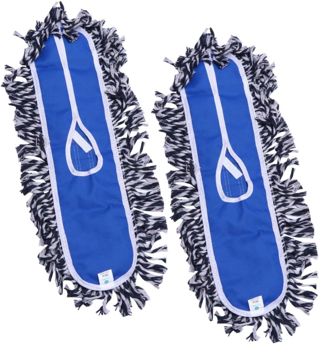 2Pcs Push Mop Cloth - Durable Reusable Machine Washable Floor Cleaning Replacement