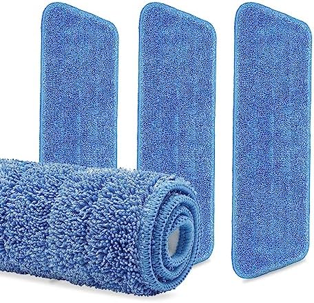 3 Pack Cinch Mop Replacement Heads with Microfiber Pads