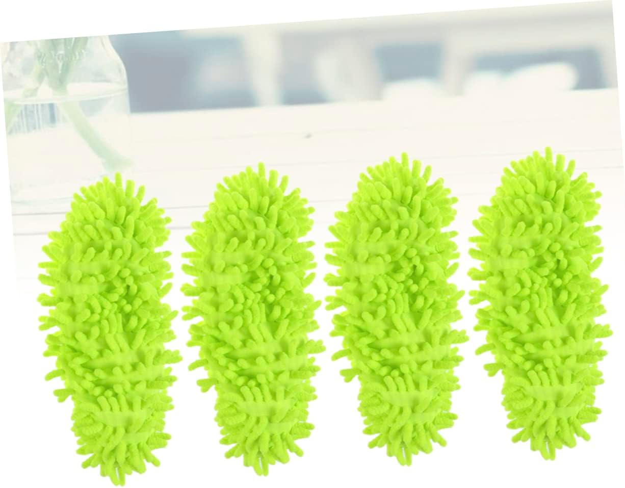 CALLARON Mop Caps Chenille Dust Mop Slippers 4 Pcs