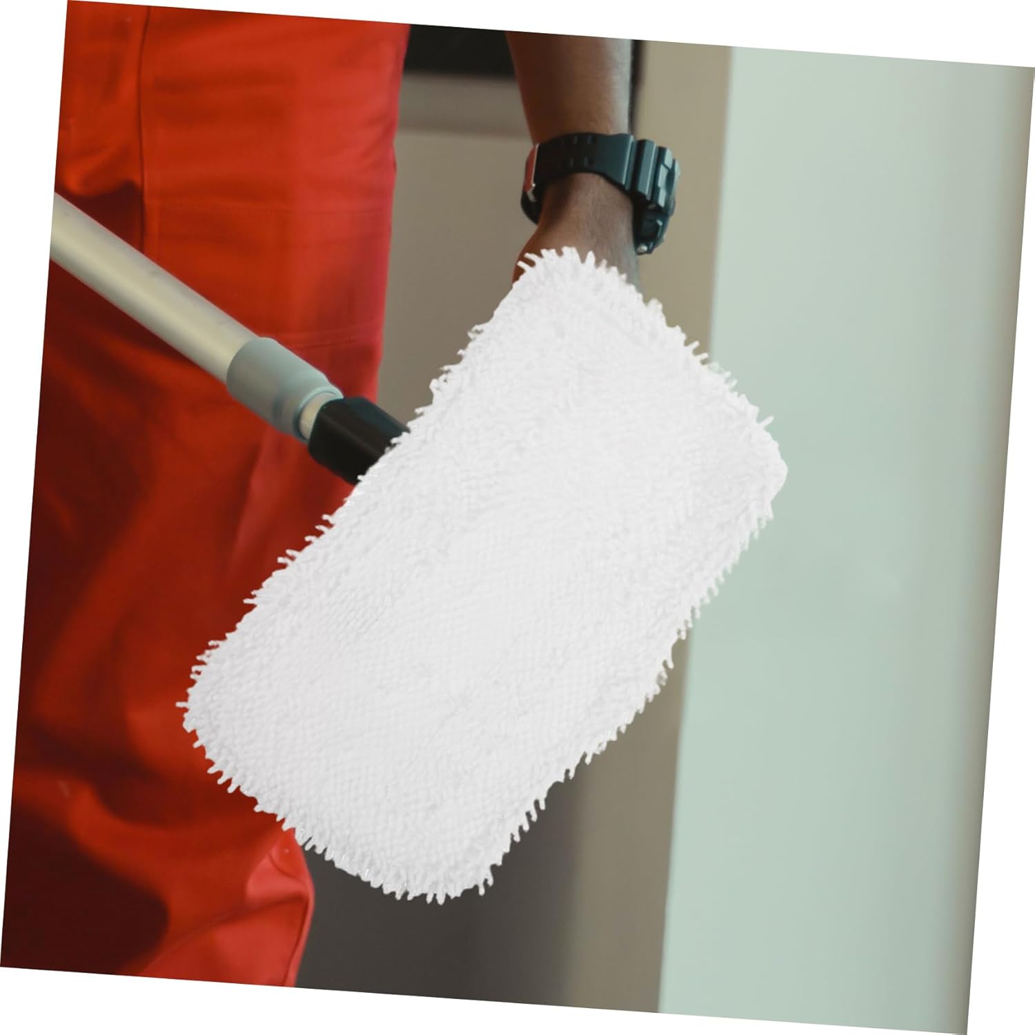 2Pcs Reusable Mop Pads Machine Washable