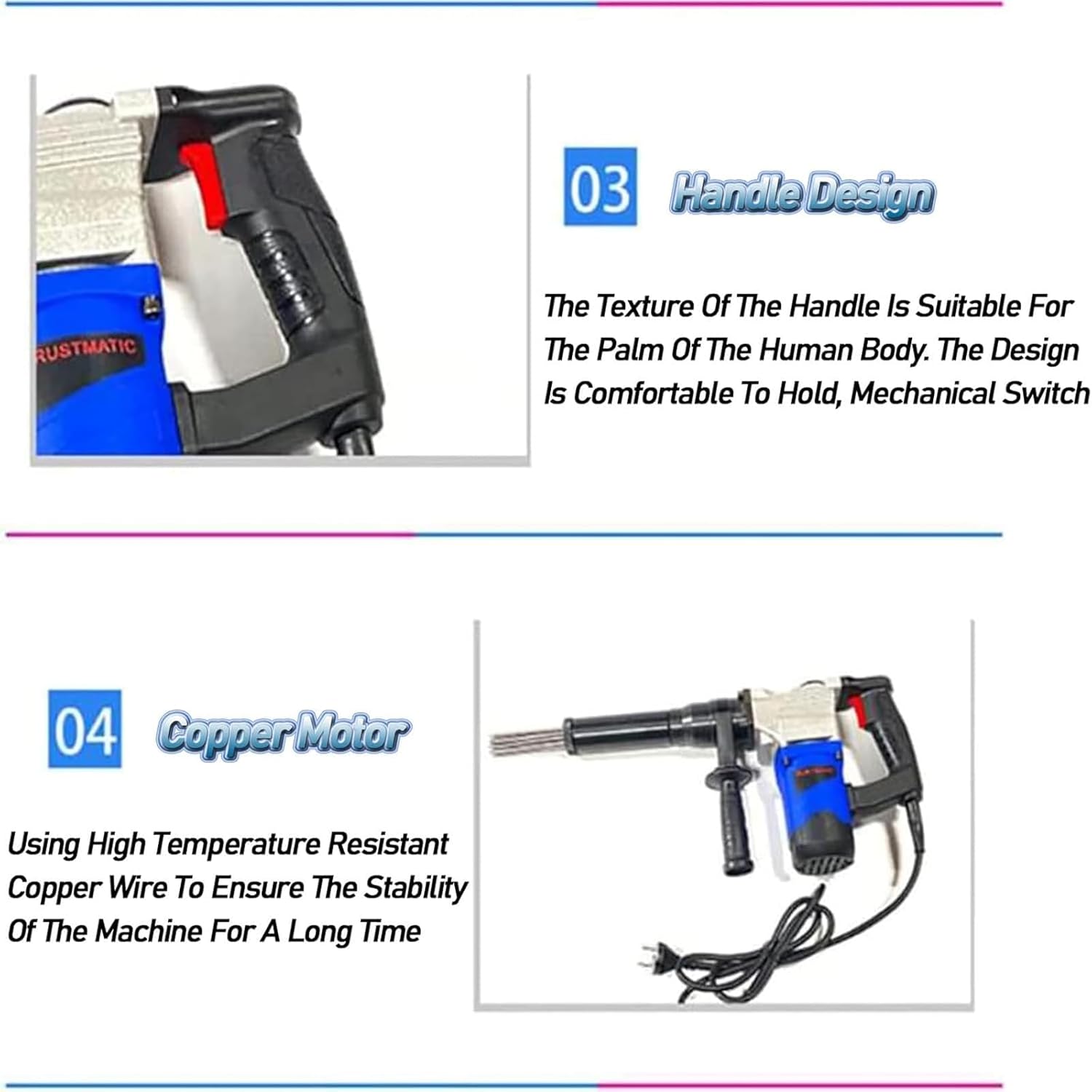 MAIMAILE 1100W Handheld Electric Rust Remover