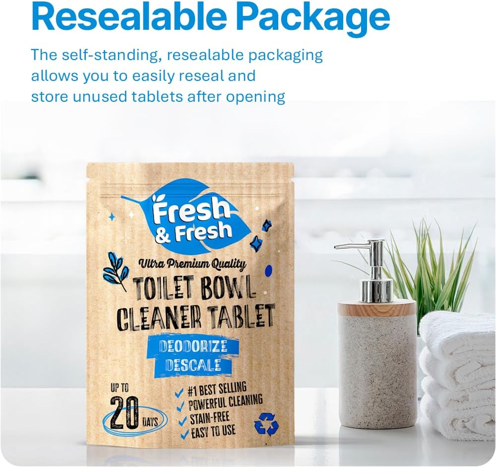 Fresh Fresh Toilet Bowl Cleaner Tablets 15pcs with Fresh Scent