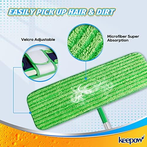 KEEPOW XL Wet Pads Refills for Swiffer XL - 4 Pack