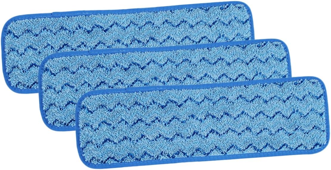 3pcs Mop Pads Replacement Microfiber for Wet Dry Cleaning