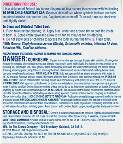 Clorox Toilet Bowl Cleaner Fresh Scent 24 oz