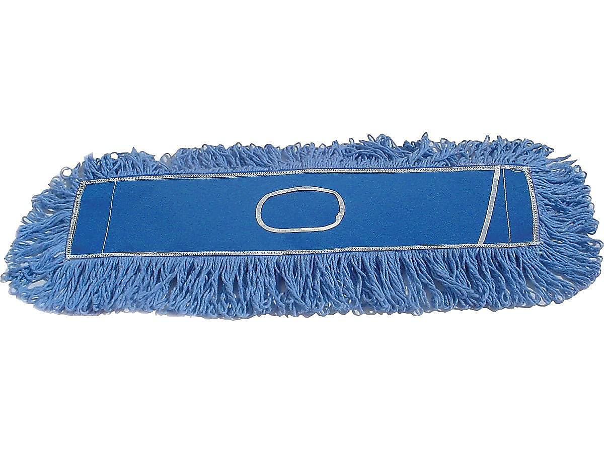 Rubbermaid Twisted Loop Dust Mop Head 25-Inch Blue Cotton Refill