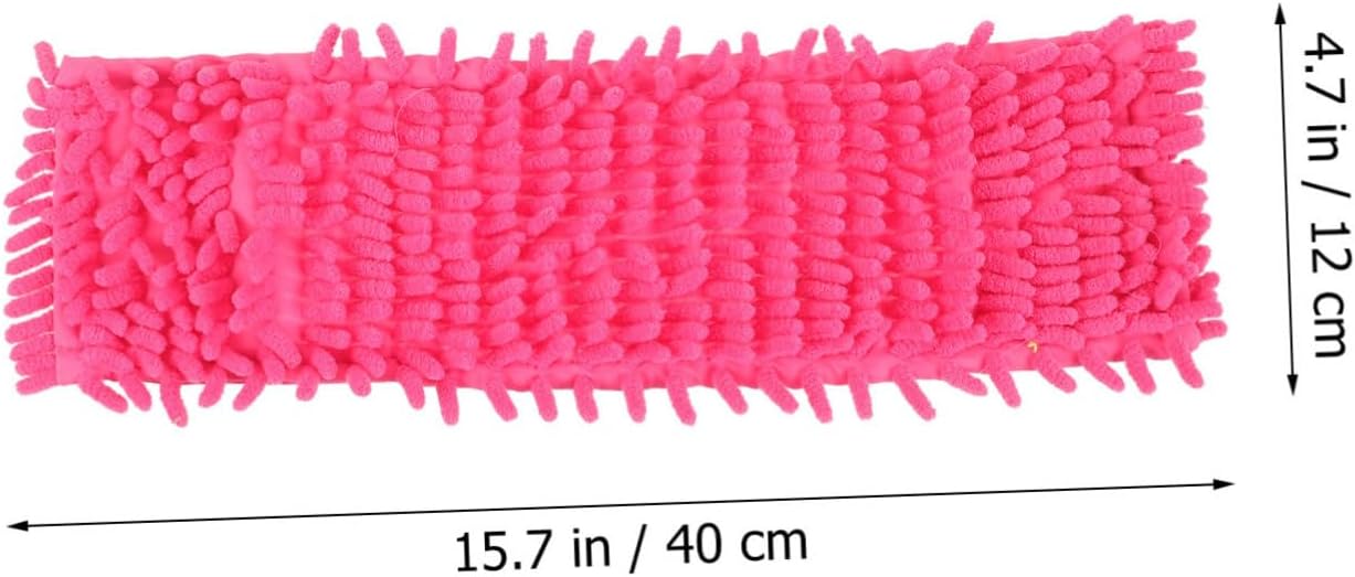 2Pcs Red Mop Cloth Replacement for Home Cleaning