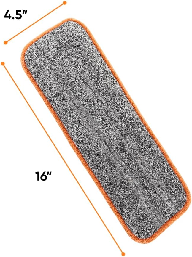 Superio Microfiber Mopping Pad - 8 x 45 Streak-Free