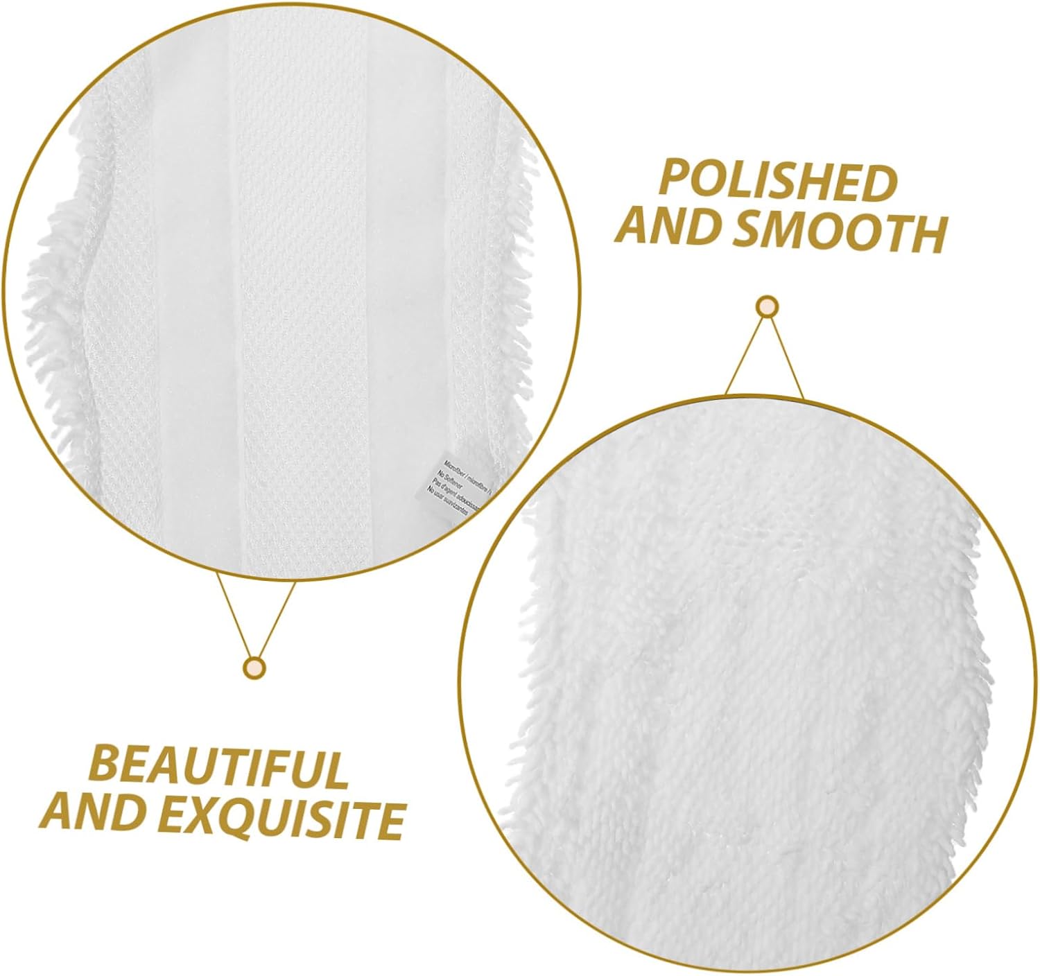 2pcs Washable Replacement Mop Pads for Kitchen Cleaning