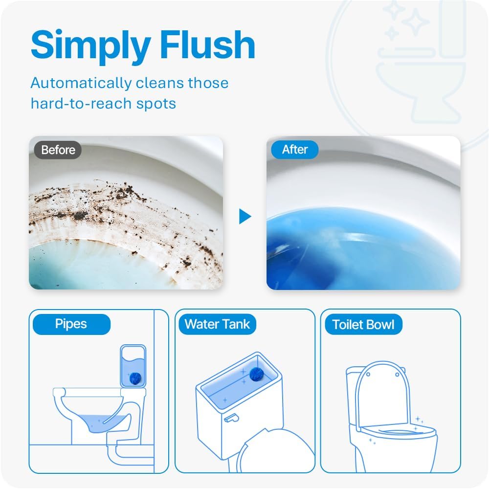 Fresh Fresh Toilet Bowl Cleaner Tablets 15pcs with Fresh Scent
