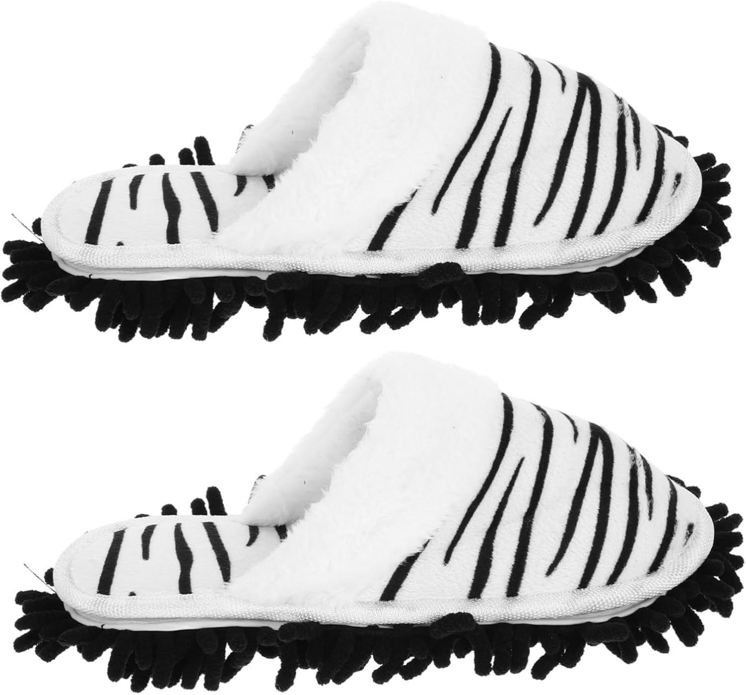 Ipetboom 1pair Cleaning Slippers with Detachable Mop Soles