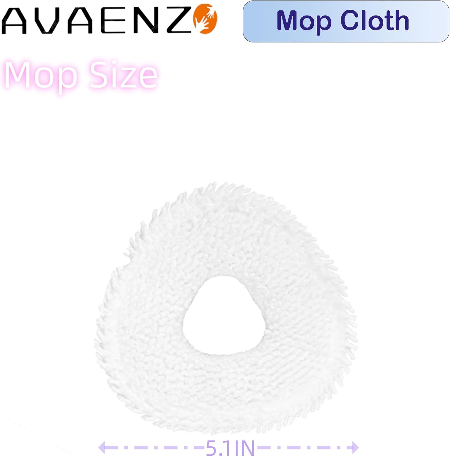 12 Pack Microfiber Mop Pads for Narwal Freo Robot Vacuums
