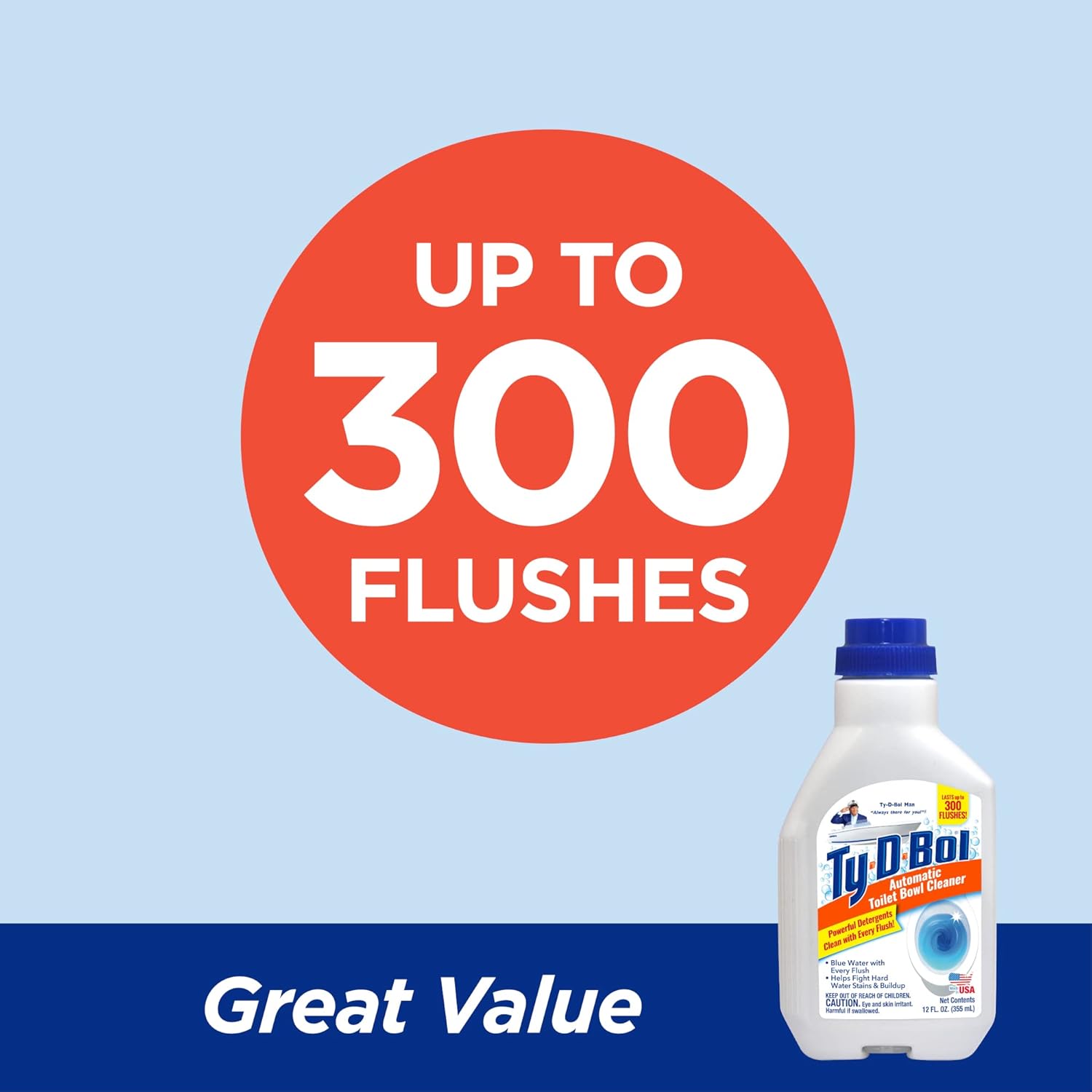 Ty-D-Bol Automatic Toilet Cleaner for Continuous Fresh Bathroom Hygiene