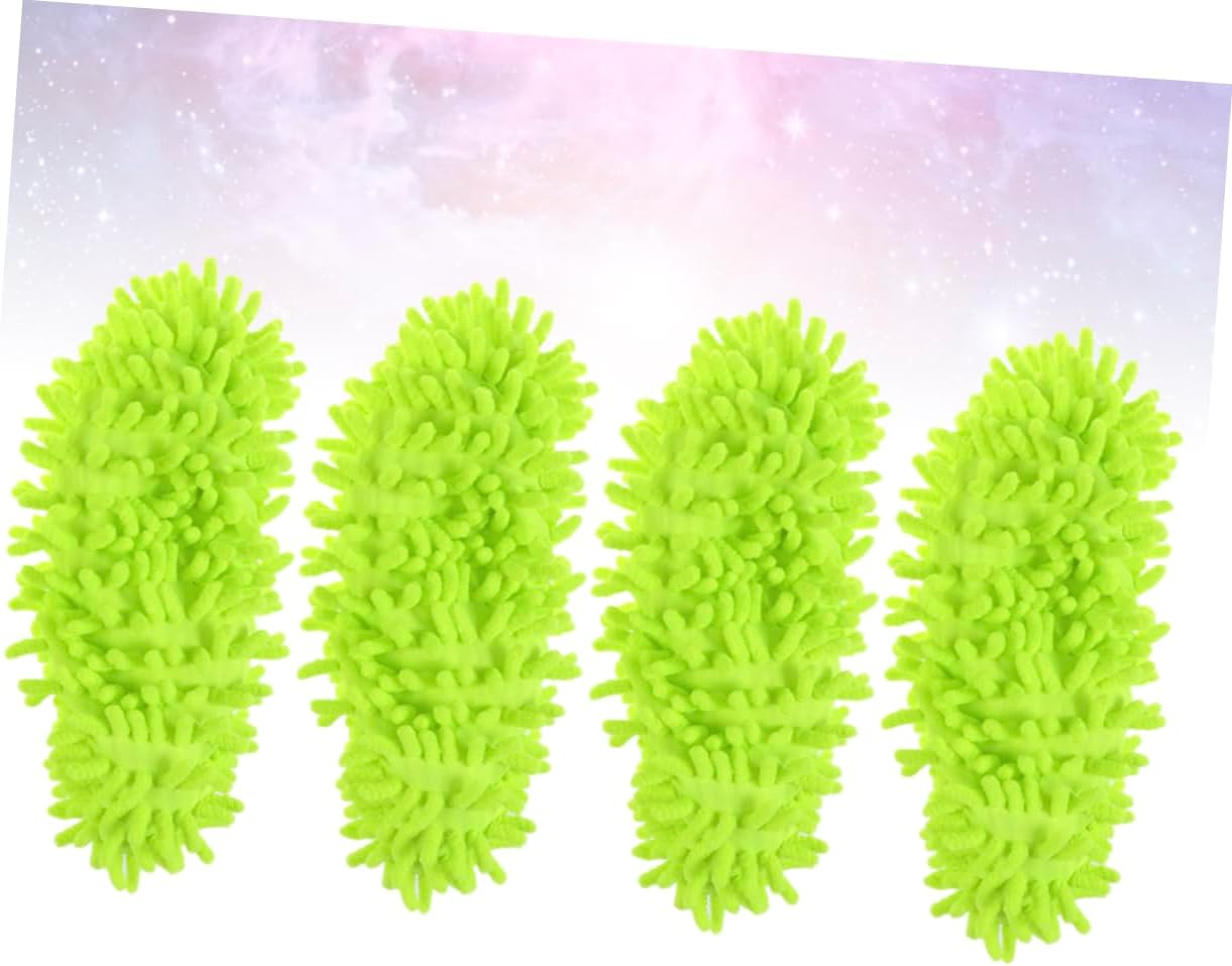 CALLARON Mop Caps Chenille Dust Mop Slippers 4 Pcs