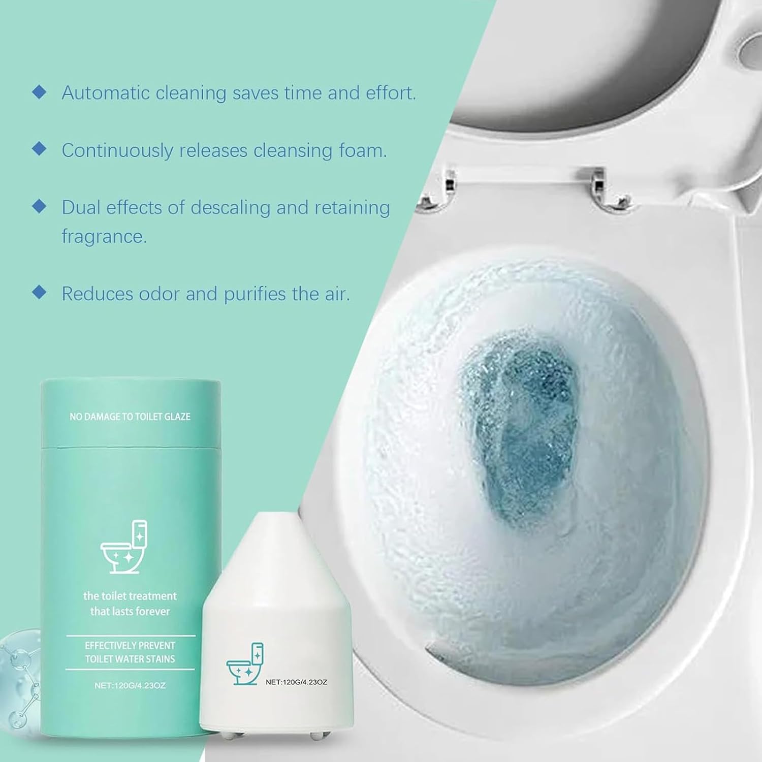 Krazy Clean Toilet Cleaner 120g 1PCS - Long-Lasting Fragrance