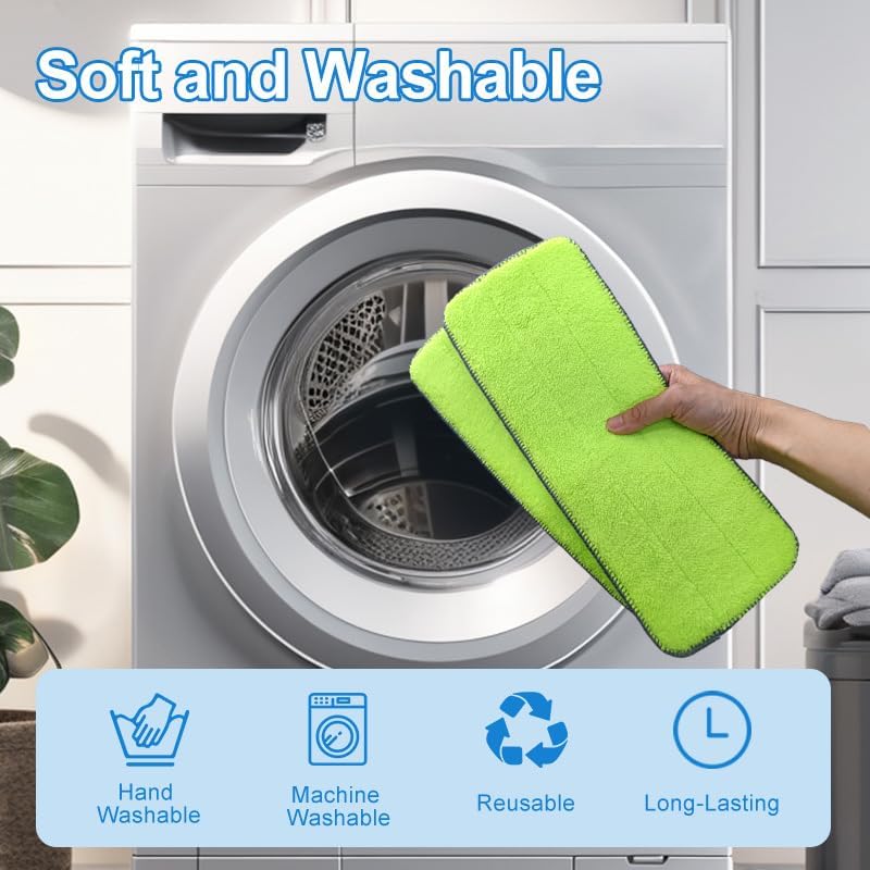 6pcs Microfiber Mop Refills for Libman Rinse N Wring Mop