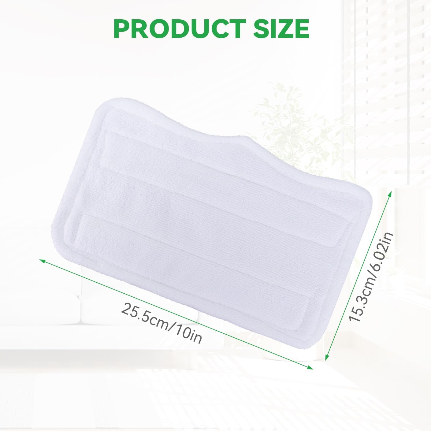 Sgizoku Steam Mop Pads 5Pack Washable Microfiber Replacement 1