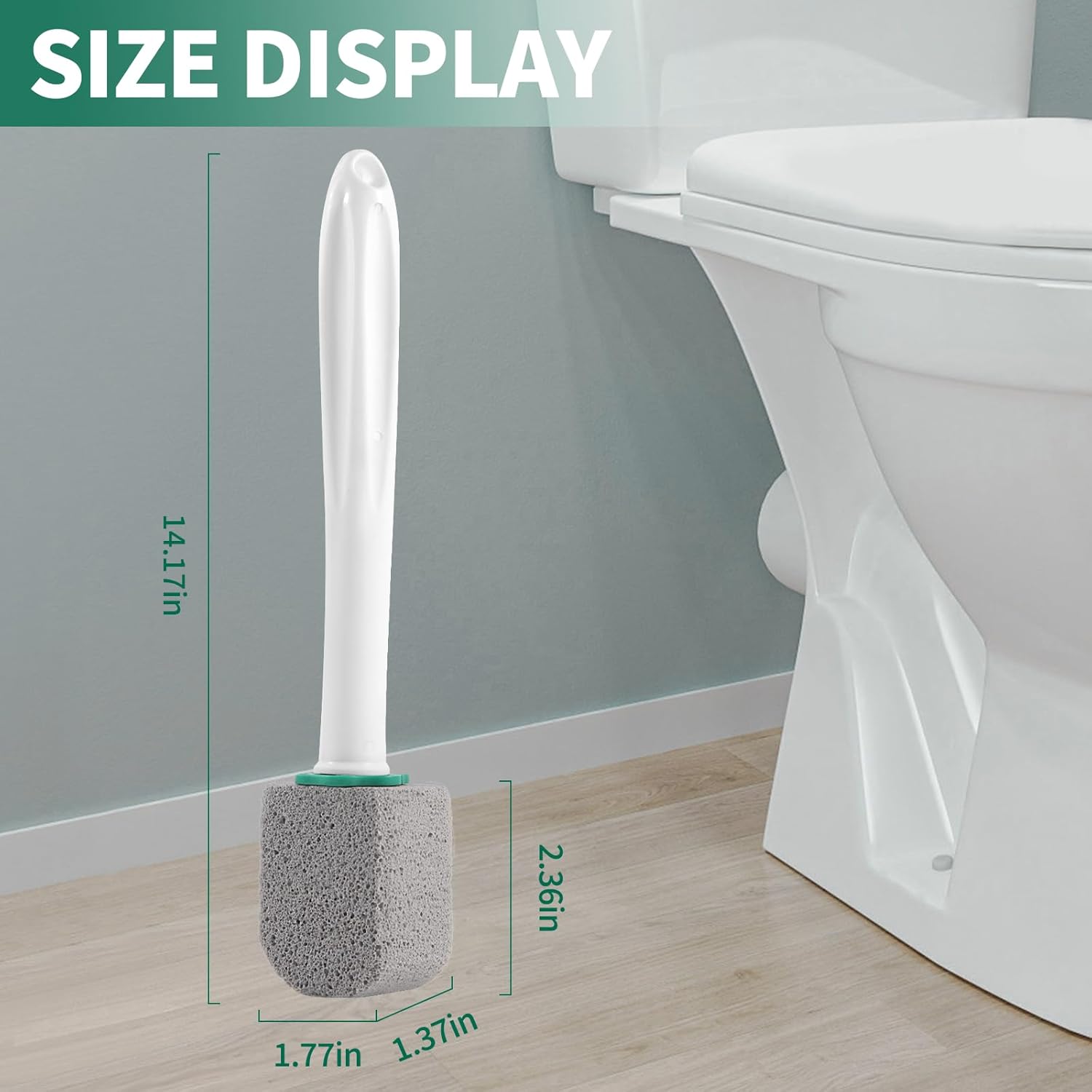 Pumice Stone Toilet Cleaner with Long Handle 1