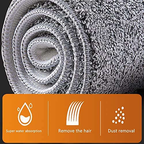 Sunki Microfiber Mop Pads 6 Pack Reusable Wet Dry