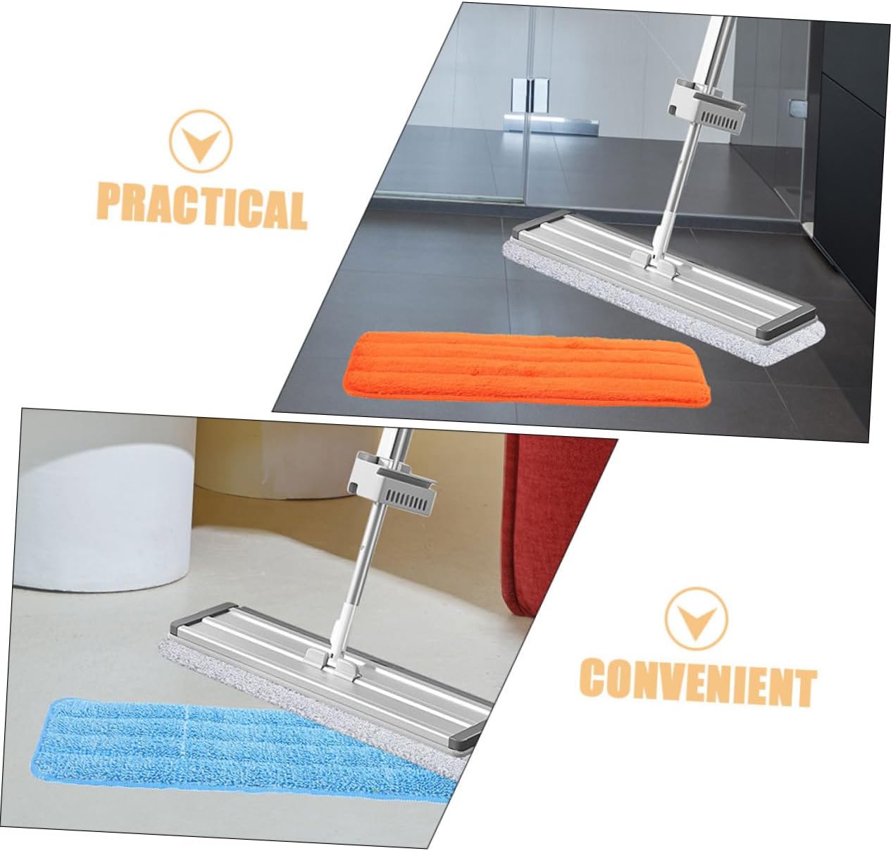 4Pcs Flat Mop Replacement Pads for Hardwood Floors 1