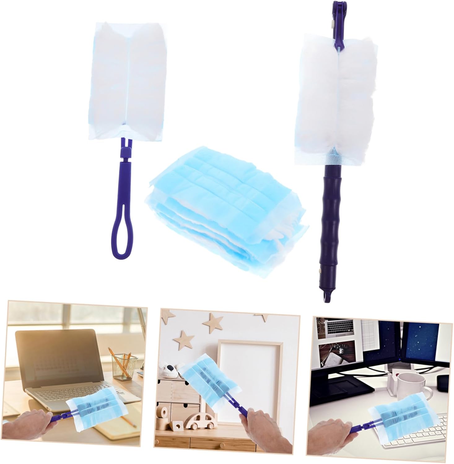22pcs Reusable Electrostatic Dusting Dusters for Home Office and Car Cleaning