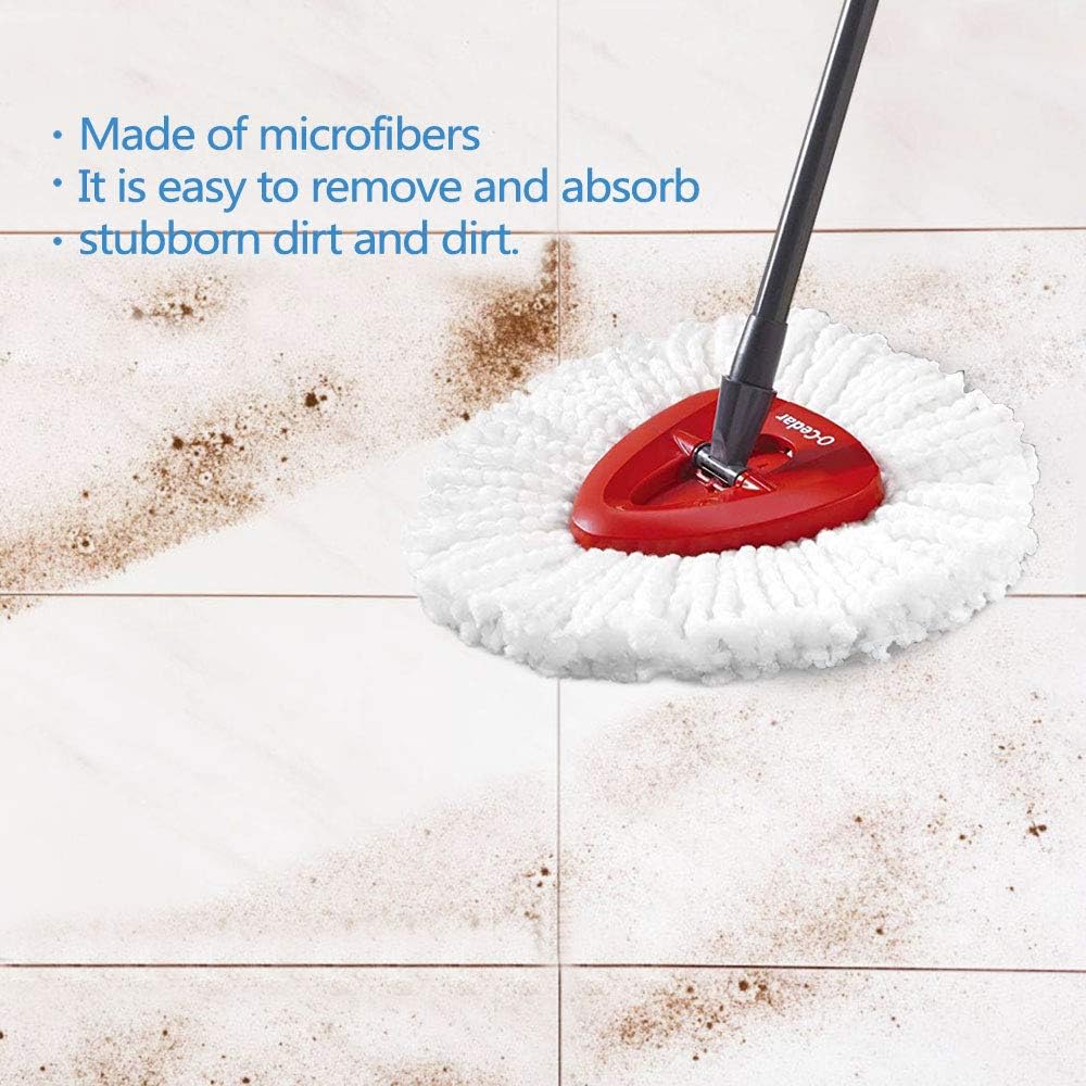 StrengthMix Spin Mop Refill Heads 4-Pack Machine Washable