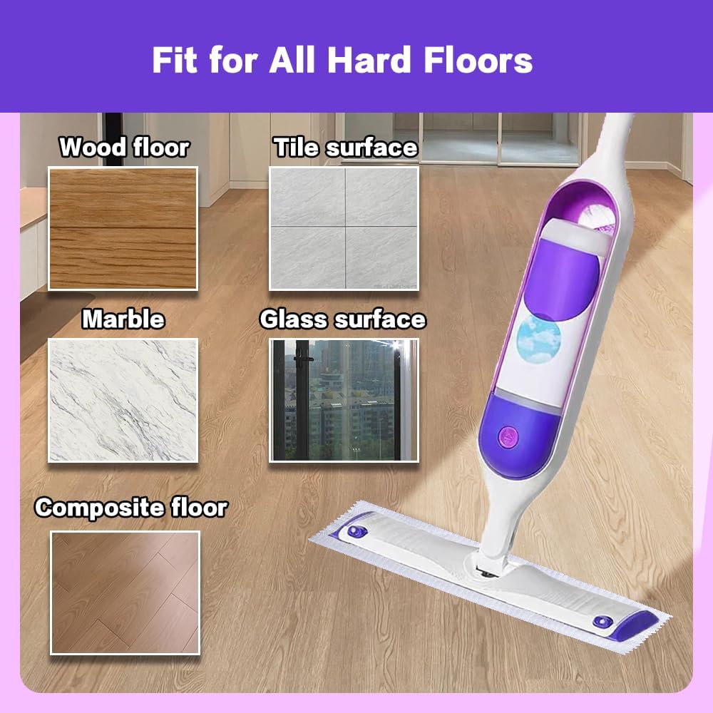 Disposable Mopping Pad Refills for PowerMop 20 Pack Purple
