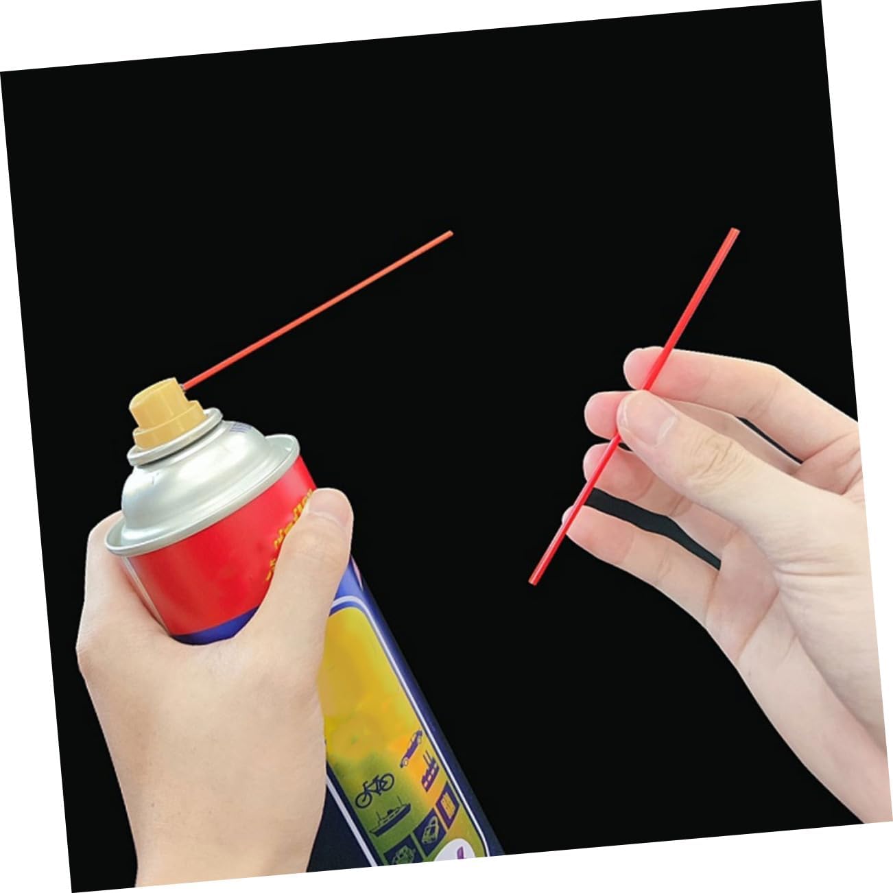 200pcs Rust Remover Spray Tubes with Extended Nozzle for Precision Rust Cleaning