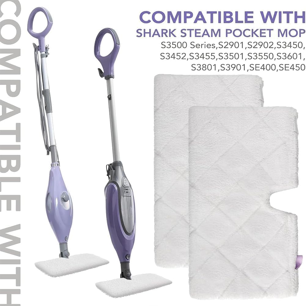 Sgizoku Steam Mop Pads 12Pack for Shark Mop Compatibility