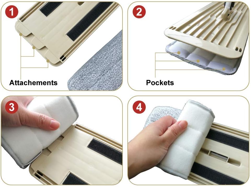 Bulletproof Microfiber Mop Pads - 5 Pack for WetDry Cleaning
